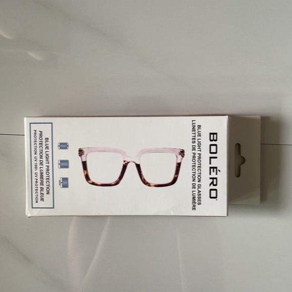 NWT Bolero Blue Light Protection Glasses Clear/Tortoise - Picture 2 of 11